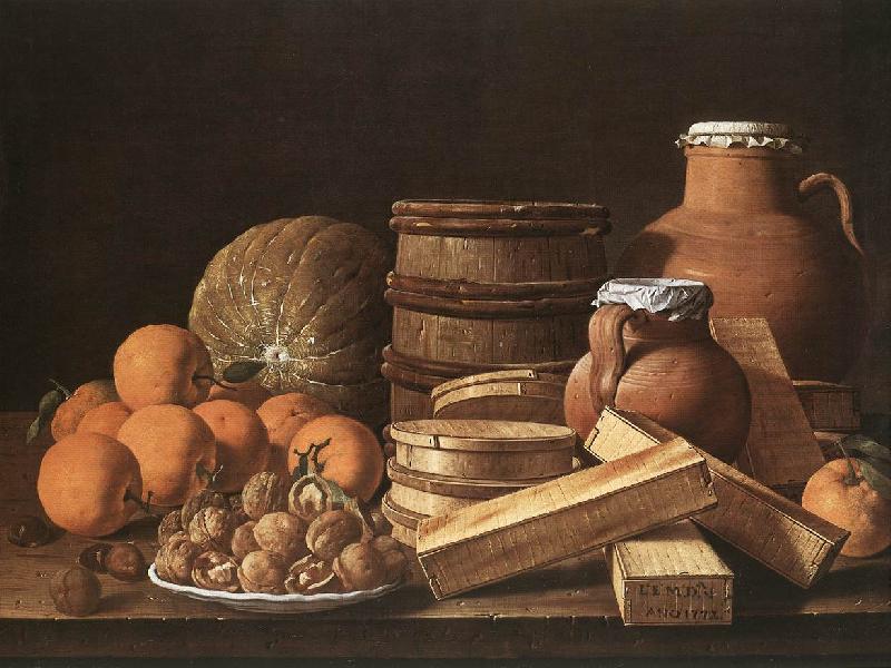 MELeNDEZ, Luis Still Life with Oranges and Walnuts ag